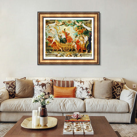 INVIN ART Framed Canvas Art Giclee Print Series#133 by Peter Paul Rubens Wall Art Living Room Home Office Decorations