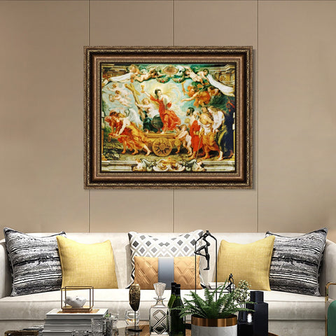 INVIN ART Framed Canvas Art Giclee Print Series#133 by Peter Paul Rubens Wall Art Living Room Home Office Decorations