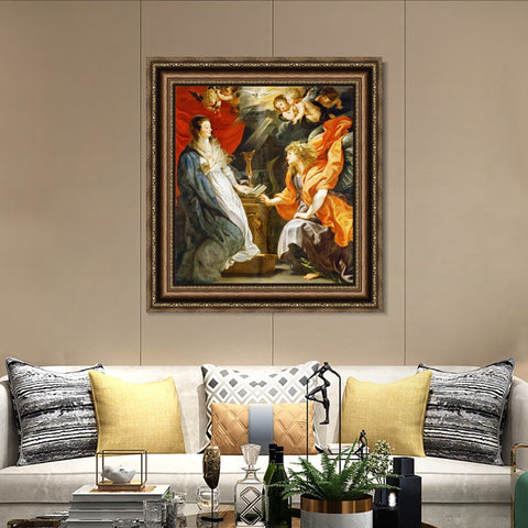 INVIN ART Framed Canvas Art Giclee Print Series#134 by Peter Paul Rubens Wall Art Living Room Home Office Decorations