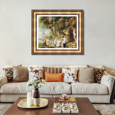 INVIN ART Framed Canvas Art Giclee Print Series#137 by Peter Paul Rubens Wall Art Living Room Home Office Decorations