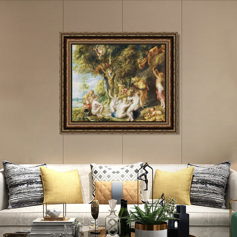 INVIN ART Framed Canvas Art Giclee Print Series#137 by Peter Paul Rubens Wall Art Living Room Home Office Decorations