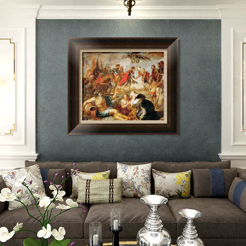 INVIN ART Framed Canvas Art Giclee Print Series#139 by Peter Paul Rubens Wall Art Living Room Home Office Decorations