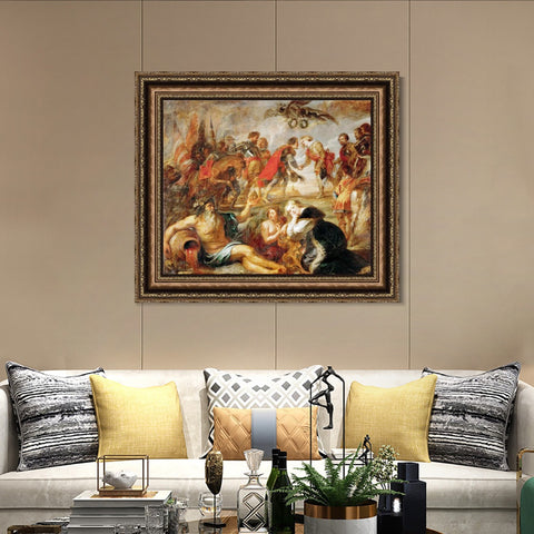 INVIN ART Framed Canvas Art Giclee Print Series#139 by Peter Paul Rubens Wall Art Living Room Home Office Decorations
