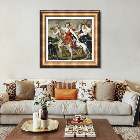 INVIN ART Framed Canvas Art Giclee Print Series#140 by Peter Paul Rubens Wall Art Living Room Home Office Decorations
