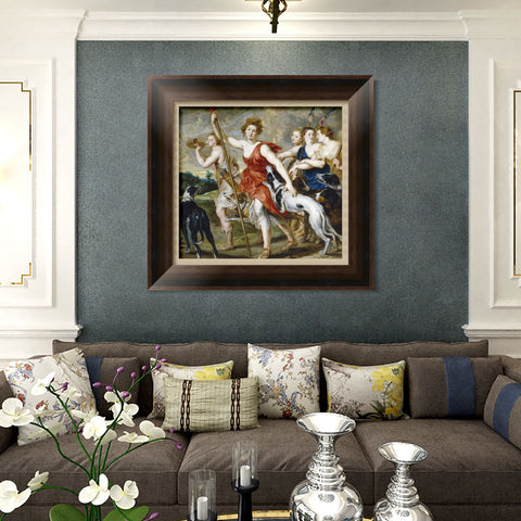 INVIN ART Framed Canvas Art Giclee Print Series#140 by Peter Paul Rubens Wall Art Living Room Home Office Decorations