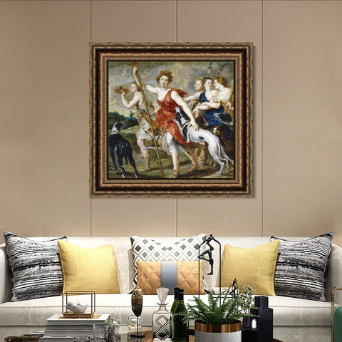 INVIN ART Framed Canvas Art Giclee Print Series#140 by Peter Paul Rubens Wall Art Living Room Home Office Decorations