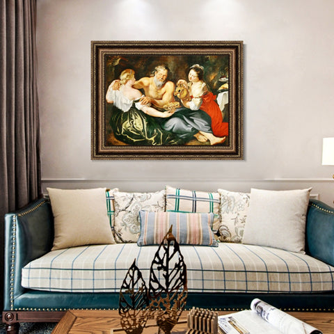 INVIN ART Framed Canvas Art Giclee Print Series#145 by Peter Paul Rubens Wall Art Living Room Home Office Decorations