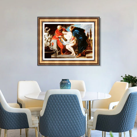 INVIN ART Framed Canvas Art Giclee Print Series#146 by Peter Paul Rubens Wall Art Living Room Home Office Decorations