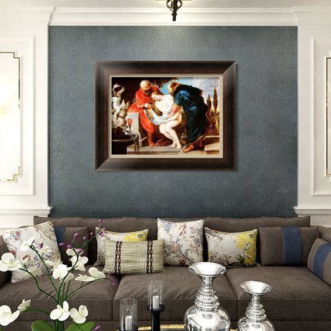 INVIN ART Framed Canvas Art Giclee Print Series#146 by Peter Paul Rubens Wall Art Living Room Home Office Decorations
