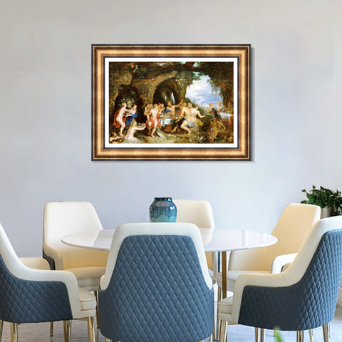 INVIN ART Framed Canvas Art Giclee Print Series#148 by Peter Paul Rubens Wall Art Living Room Home Office Decorations
