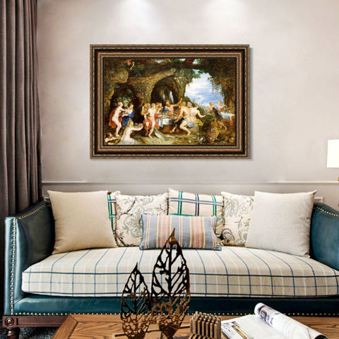 INVIN ART Framed Canvas Art Giclee Print Series#148 by Peter Paul Rubens Wall Art Living Room Home Office Decorations