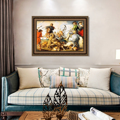 INVIN ART Framed Canvas Art Giclee Print Series#150 by Peter Paul Rubens Wall Art Living Room Home Office Decorations