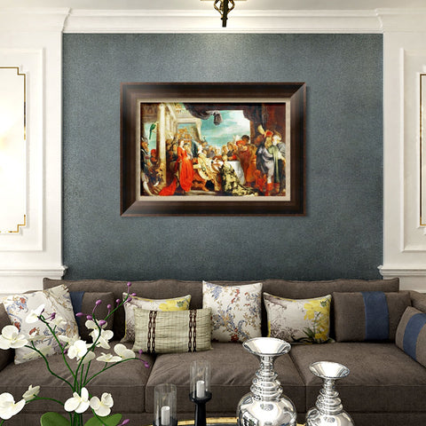 INVIN ART Framed Canvas Art Giclee Print Series#151 by Peter Paul Rubens Wall Art Living Room Home Office Decorations