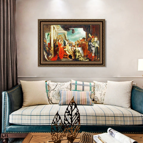 INVIN ART Framed Canvas Art Giclee Print Series#151 by Peter Paul Rubens Wall Art Living Room Home Office Decorations