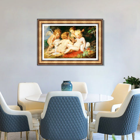 INVIN ART Framed Canvas Art Giclee Print Series#152 by Peter Paul Rubens Wall Art Living Room Home Office Decorations