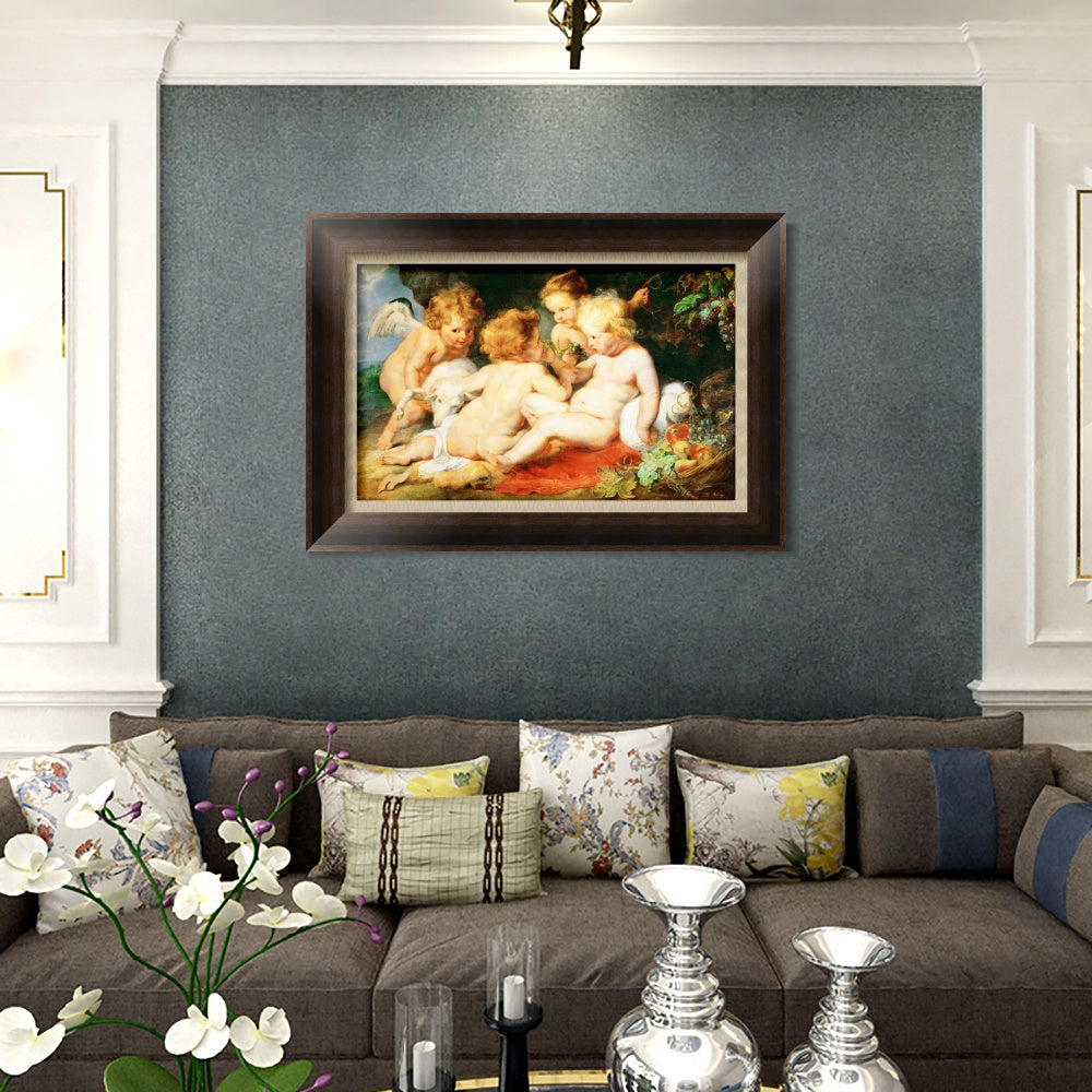 INVIN ART Framed Canvas Art Giclee Print Series#152 by Peter Paul Rubens Wall Art