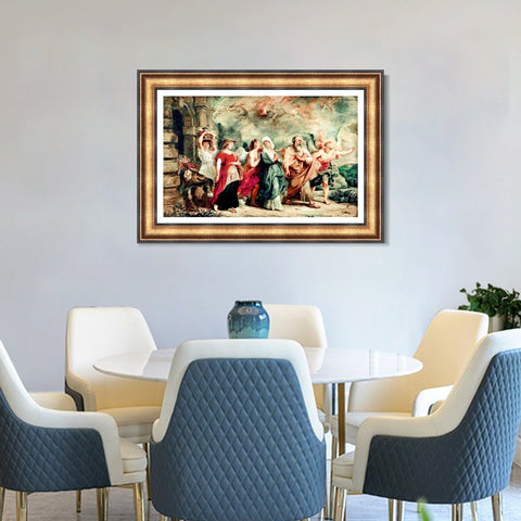 INVIN ART Framed Canvas Art Giclee Print Series#154 by Peter Paul Rubens Wall Art Living Room Home Office Decorations