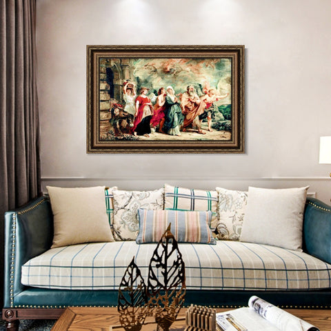 INVIN ART Framed Canvas Art Giclee Print Series#154 by Peter Paul Rubens Wall Art Living Room Home Office Decorations