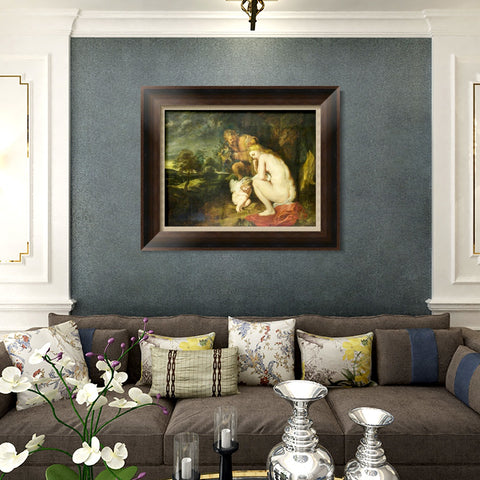 INVIN ART Framed Canvas Art Giclee Print Series#155 by Peter Paul Rubens Wall Art Living Room Home Office Decorations