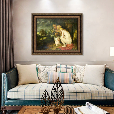 INVIN ART Framed Canvas Art Giclee Print Series#155 by Peter Paul Rubens Wall Art Living Room Home Office Decorations