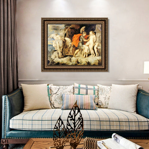 INVIN ART Framed Canvas Art Giclee Print Series#157 by Peter Paul Rubens Wall Art Living Room Home Office Decorations