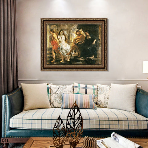 INVIN ART Framed Canvas Art Giclee Print Series#158 by Peter Paul Rubens Wall Art Living Room Home Office Decorations