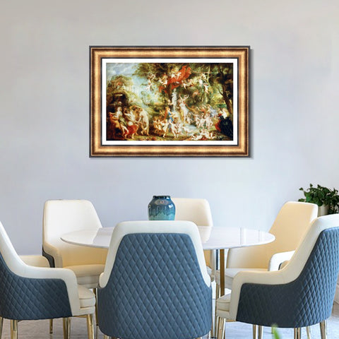 INVIN ART Framed Canvas Art Giclee Print Series#159 by Peter Paul Rubens Wall Art Living Room Home Office Decorations