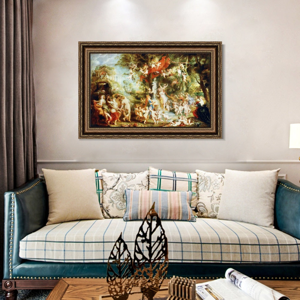 INVIN ART Framed Canvas Art Giclee Print Series#159 by Peter Paul Rubens Wall Art