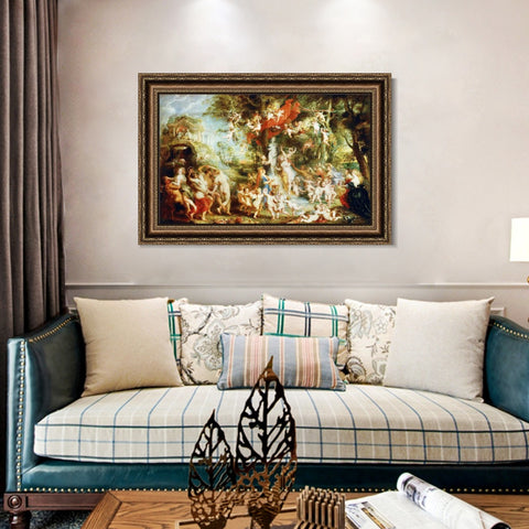 INVIN ART Framed Canvas Art Giclee Print Series#159 by Peter Paul Rubens Wall Art Living Room Home Office Decorations
