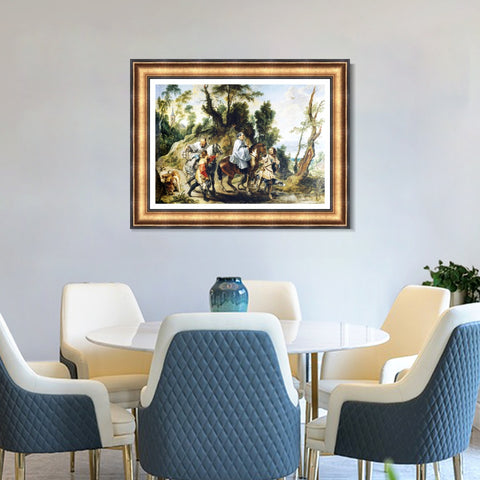 INVIN ART Framed Canvas Art Giclee Print Series#164 by Peter Paul Rubens Wall Art Living Room Home Office Decorations