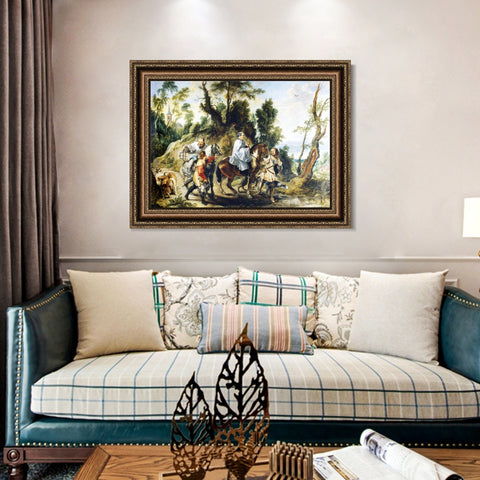 INVIN ART Framed Canvas Art Giclee Print Series#164 by Peter Paul Rubens Wall Art Living Room Home Office Decorations