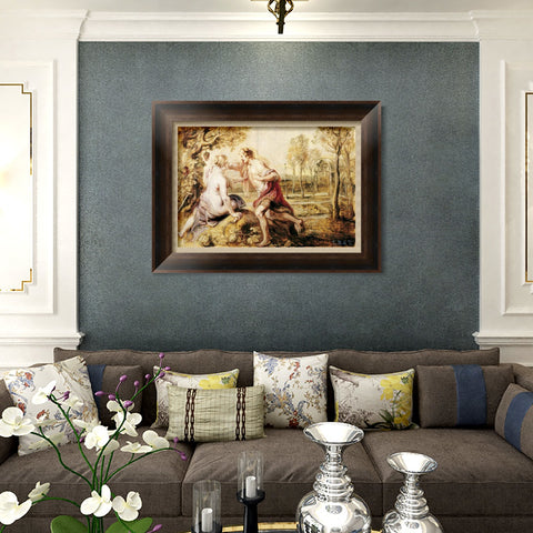 INVIN ART Framed Canvas Art Giclee Print Series#165 by Peter Paul Rubens Wall Art Living Room Home Office Decorations
