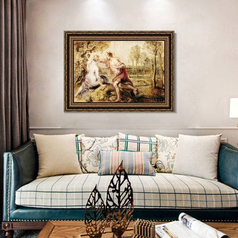 INVIN ART Framed Canvas Art Giclee Print Series#165 by Peter Paul Rubens Wall Art Living Room Home Office Decorations