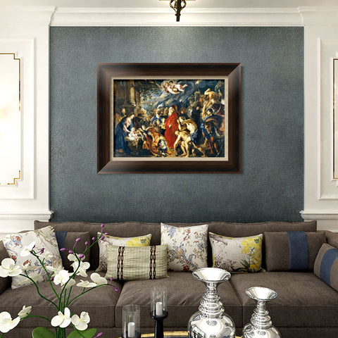INVIN ART Framed Canvas Art Giclee Print Series#166 by Peter Paul Rubens Wall Art Living Room Home Office Decorations
