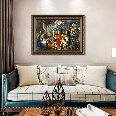 INVIN ART Framed Canvas Art Giclee Print Series#166 by Peter Paul Rubens Wall Art Living Room Home Office Decorations