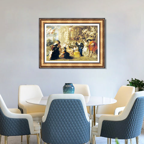 INVIN ART Framed Canvas Art Giclee Print Series#168 by Peter Paul Rubens Wall Art Living Room Home Office Decorations