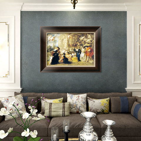INVIN ART Framed Canvas Art Giclee Print Series#168 by Peter Paul Rubens Wall Art Living Room Home Office Decorations