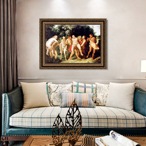 INVIN ART Framed Canvas Art Giclee Print Series#174 by Peter Paul Rubens Wall Art Living Room Home Office Decorations
