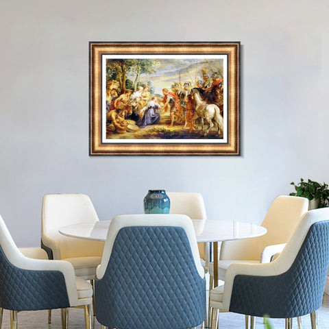INVIN ART Framed Canvas Art Giclee Print Series#176 by Peter Paul Rubens Wall Art Living Room Home Office Decorations