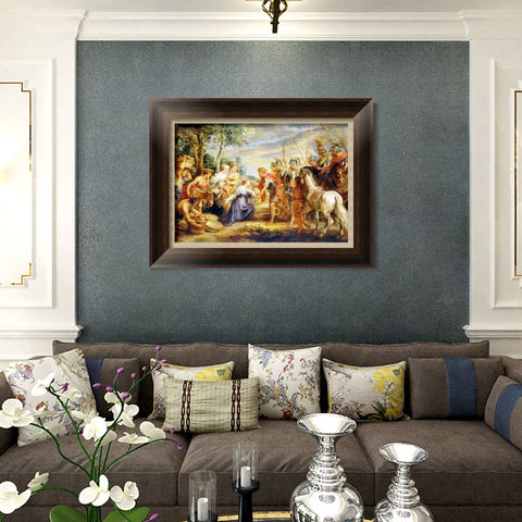INVIN ART Framed Canvas Art Giclee Print Series#176 by Peter Paul Rubens Wall Art Living Room Home Office Decorations