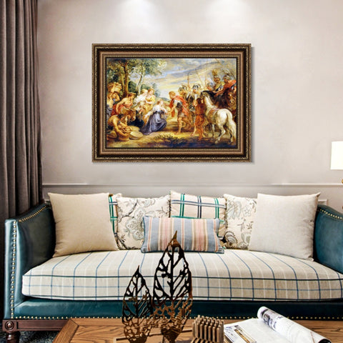 INVIN ART Framed Canvas Art Giclee Print Series#176 by Peter Paul Rubens Wall Art Living Room Home Office Decorations