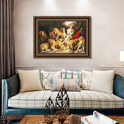 INVIN ART Framed Canvas Art Giclee Print Series#177 by Peter Paul Rubens Wall Art Living Room Home Office Decorations