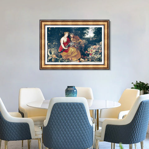 INVIN ART Framed Canvas Art Giclee Print Series#178 by Peter Paul Rubens Wall Art Living Room Home Office Decorations