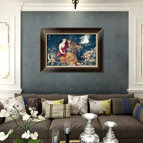 INVIN ART Framed Canvas Art Giclee Print Series#178 by Peter Paul Rubens Wall Art Living Room Home Office Decorations