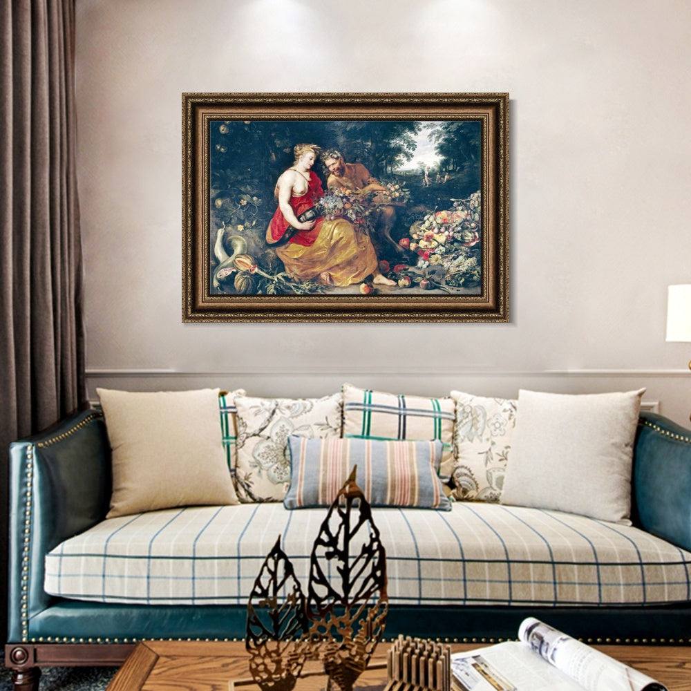 INVIN ART Framed Canvas Art Giclee Print Series#178 by Peter Paul Rubens Wall Art