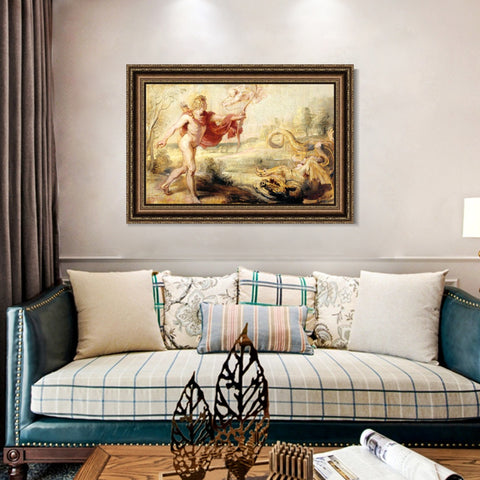 INVIN ART Framed Canvas Art Giclee Print Series#179 by Peter Paul Rubens Wall Art Living Room Home Office Decorations
