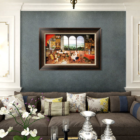 INVIN ART Framed Canvas Art Giclee Print Series#181 by Peter Paul Rubens Wall Art Living Room Home Office Decorations