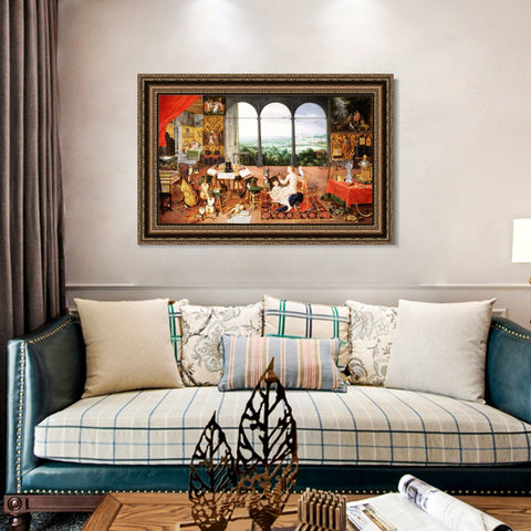 INVIN ART Framed Canvas Art Giclee Print Series#181 by Peter Paul Rubens Wall Art Living Room Home Office Decorations