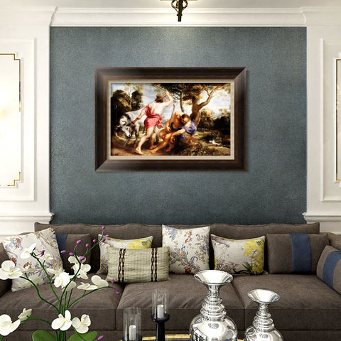 INVIN ART Framed Canvas Art Giclee Print Series#182 by Peter Paul Rubens Wall Art Living Room Home Office Decorations