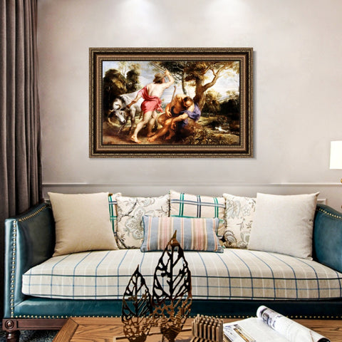 INVIN ART Framed Canvas Art Giclee Print Series#182 by Peter Paul Rubens Wall Art Living Room Home Office Decorations